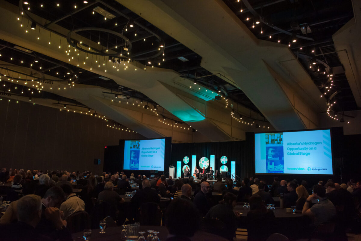 Nearly 500 people gathered to discuss Alberta's clean-energy future at the 2023 Hydrogen Summit